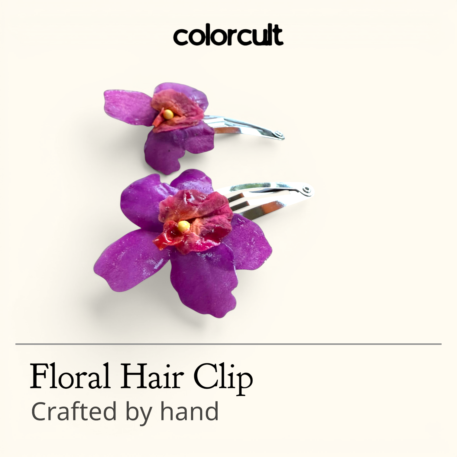 Floral Glow Hair Clip Duo