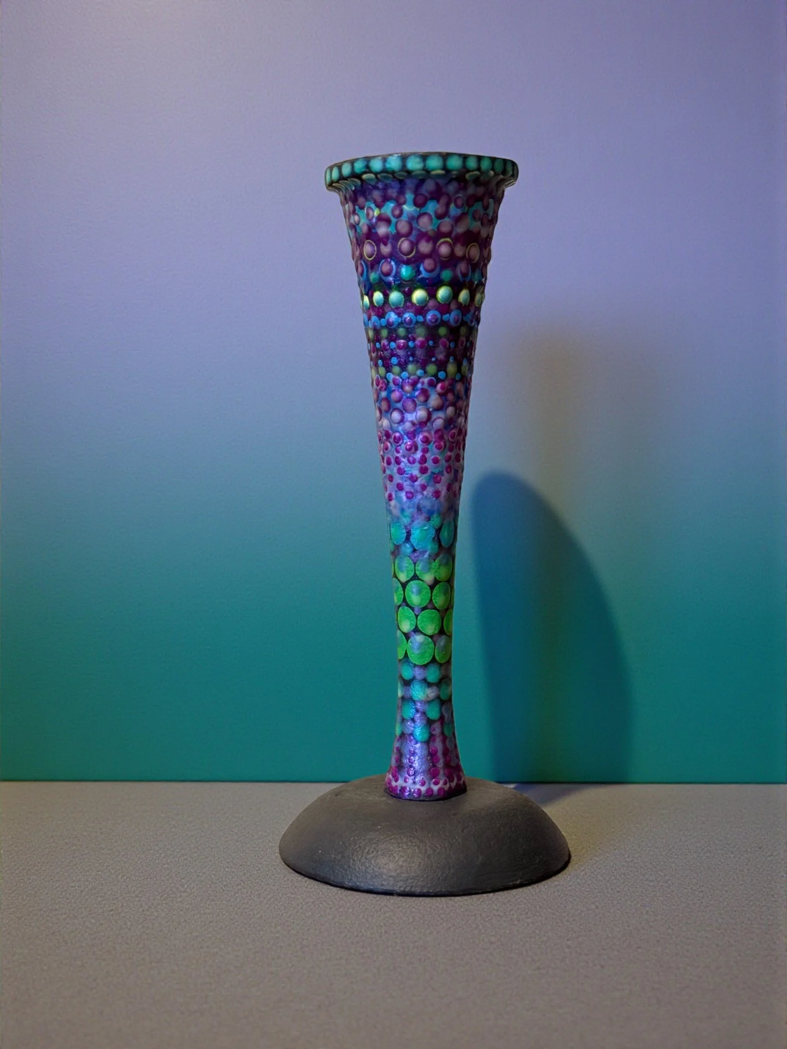 Tall Mandala Tapered Candleholder