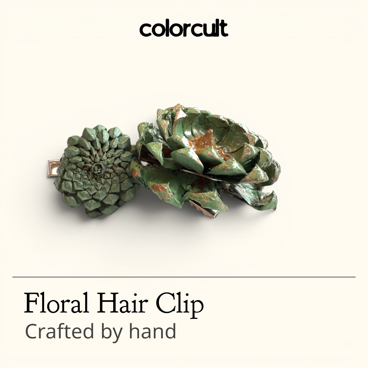 Succulent Hair Clip Duo