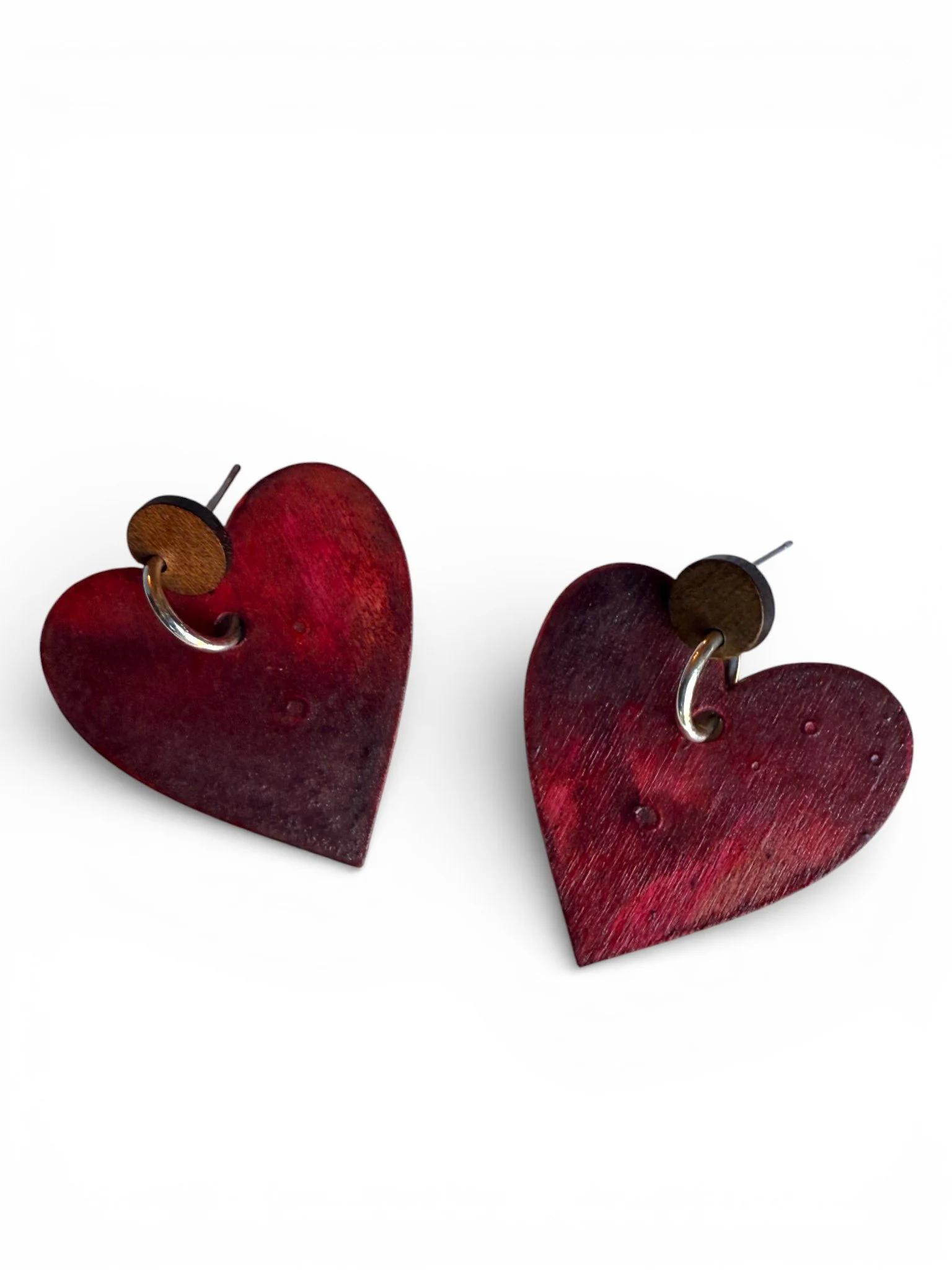 Valentina Rustic Heart Earrings