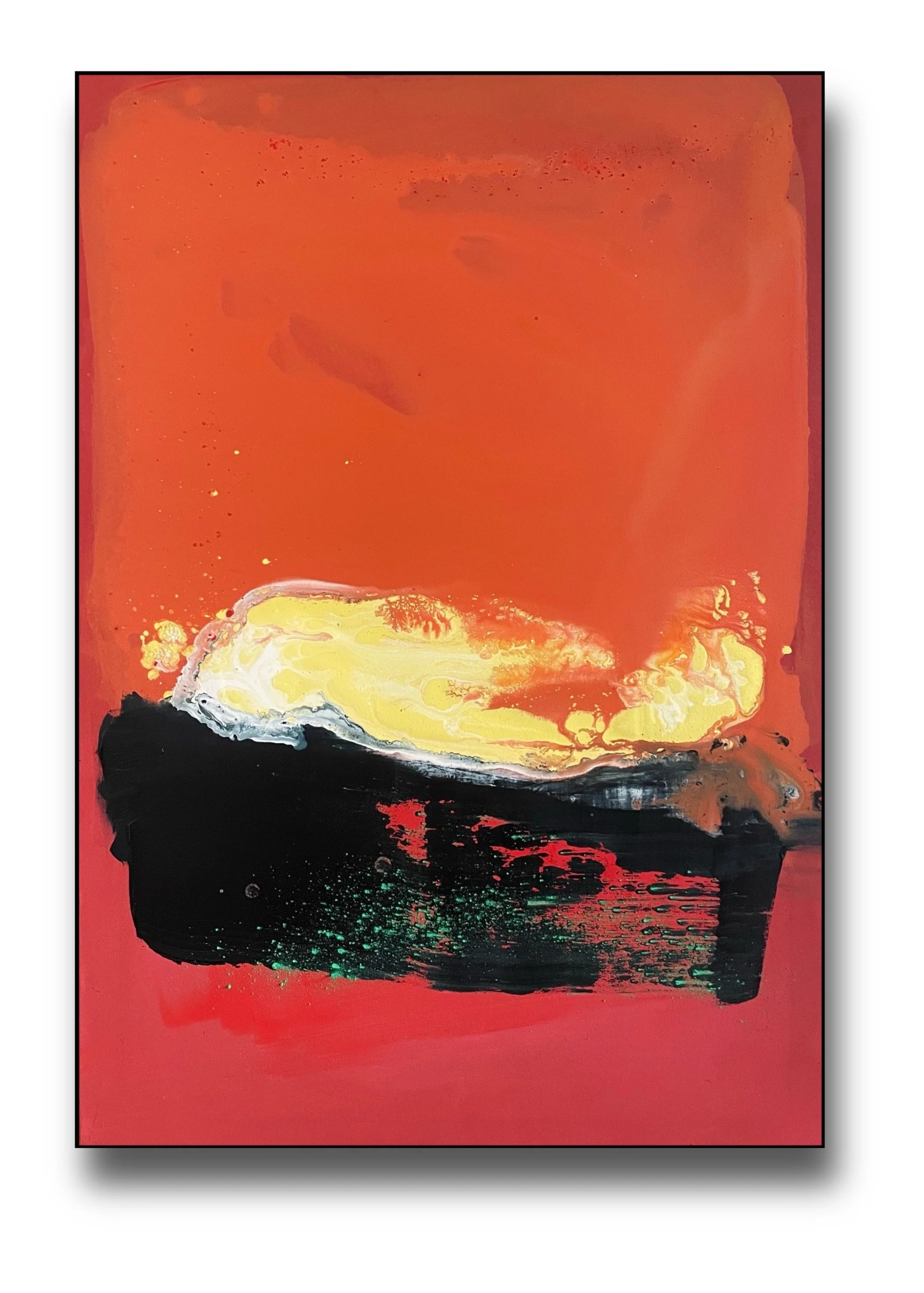 Acryylic and pigment on canvas 100 x 55 cm 