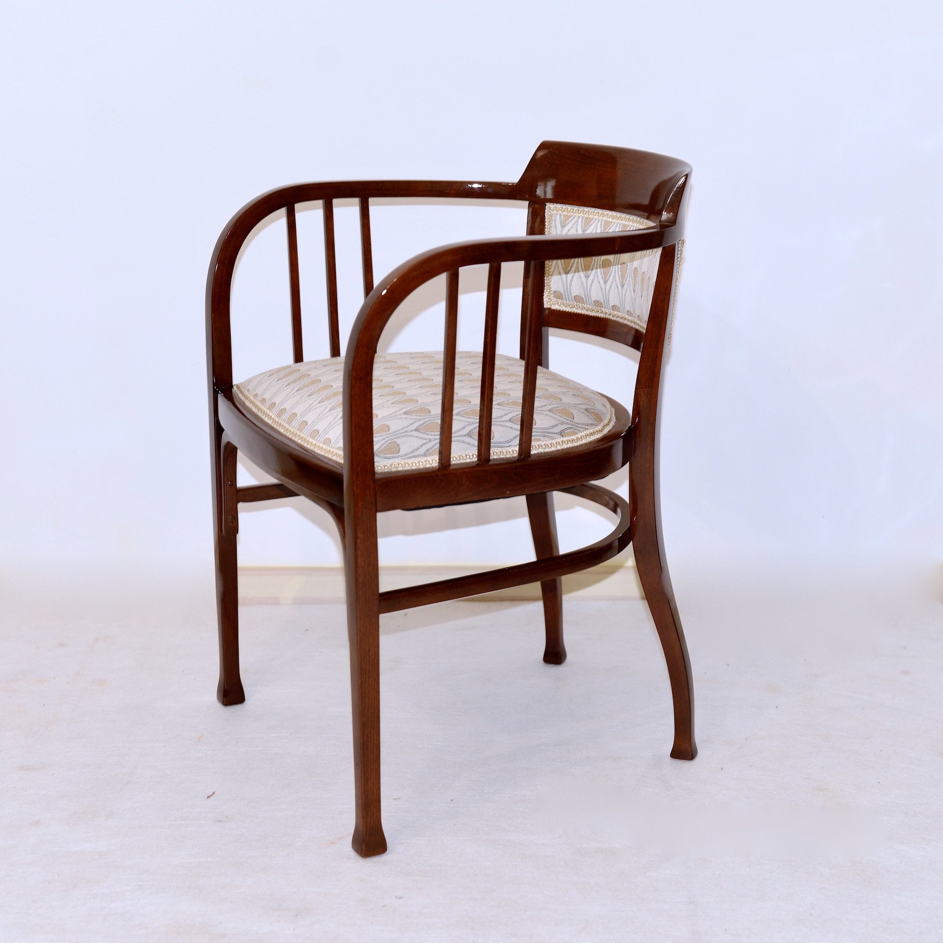 Original Jugendstil Stuhl, Gustav Siegel, J.J. Kohn, Wien, um 1900