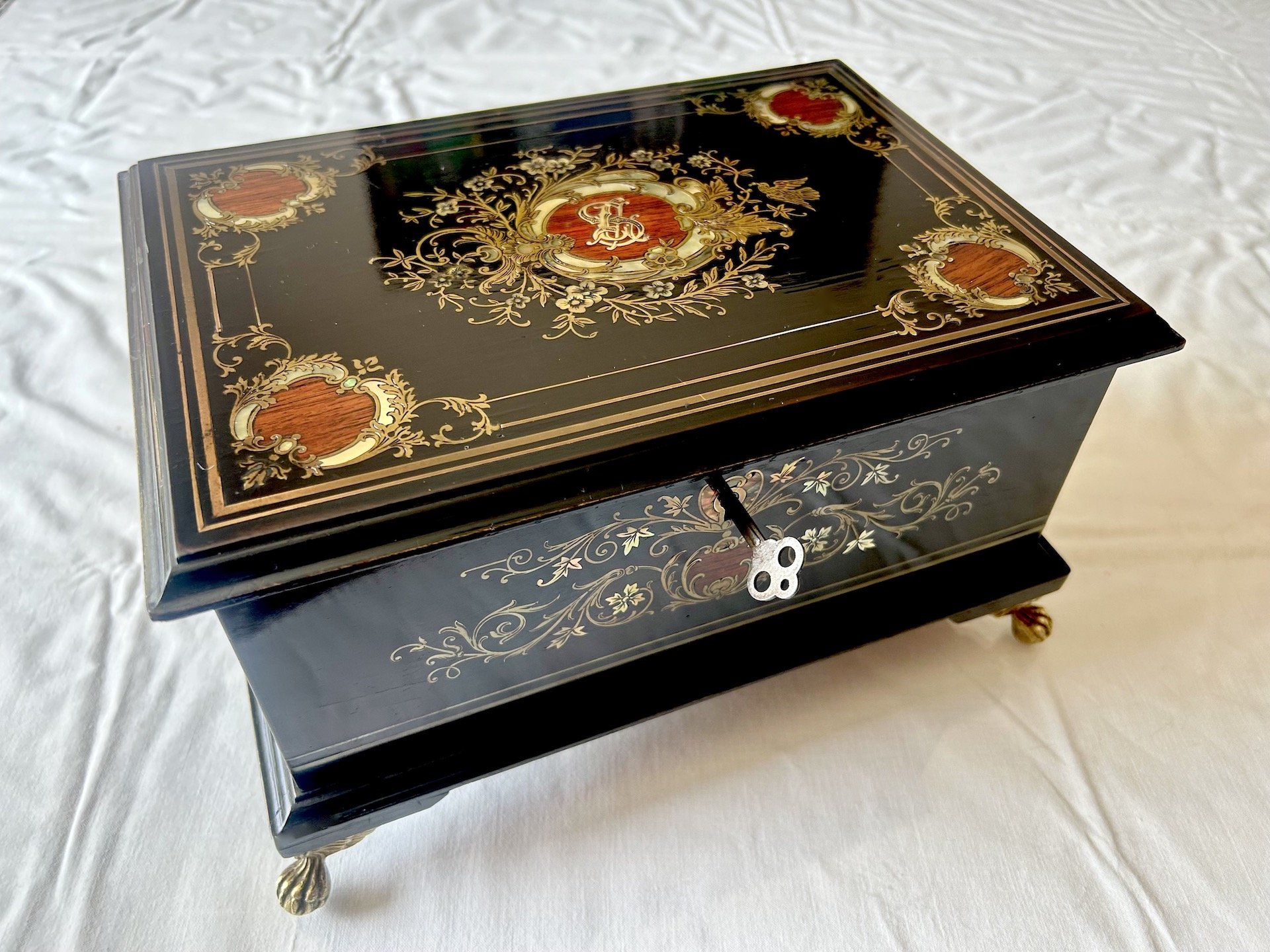 Original Historismus Schatulle, Wien, um 1880