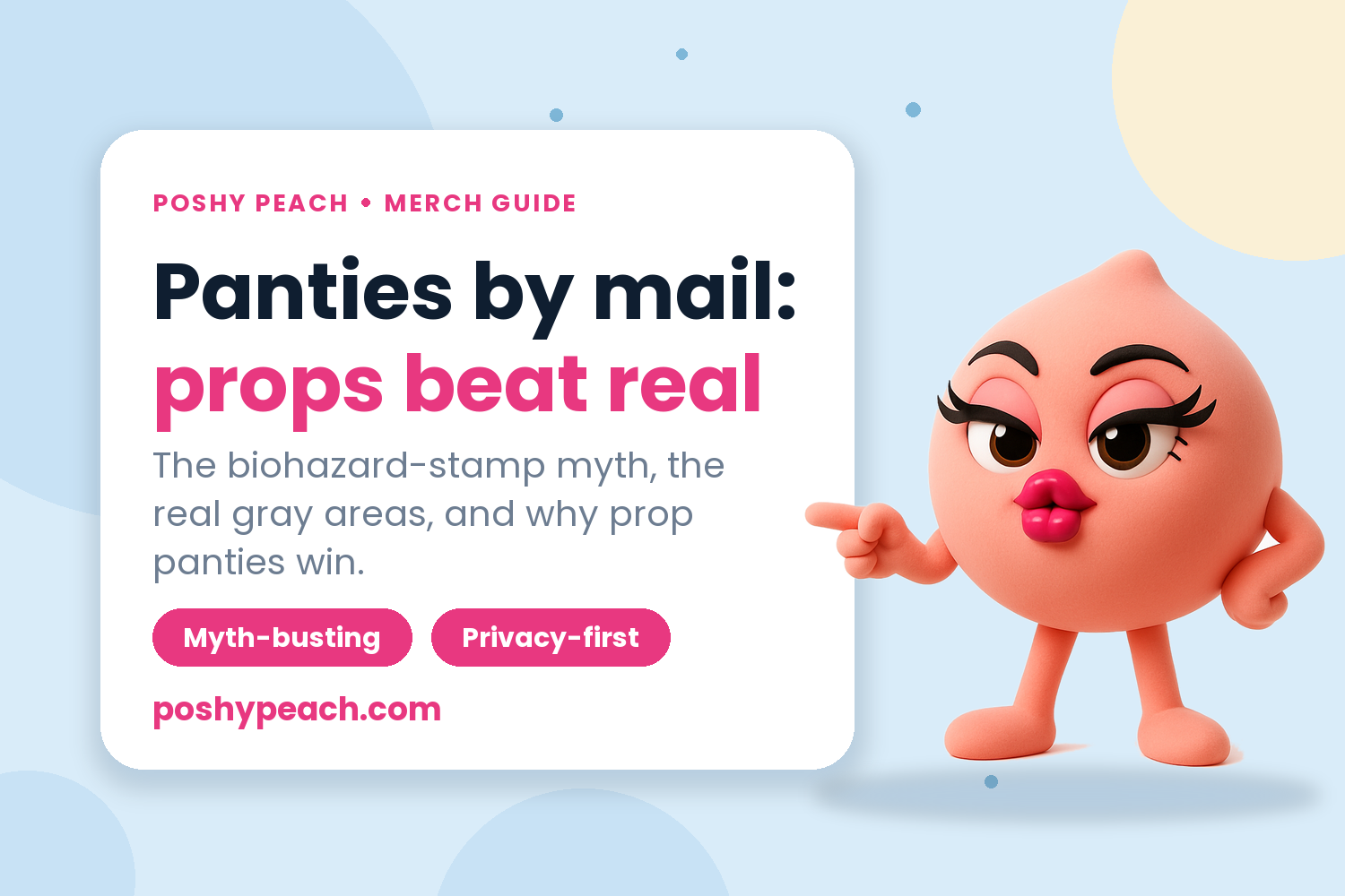 Selling Panties to Fans: Why Smart Creators Ship Props, Not the Real Thing