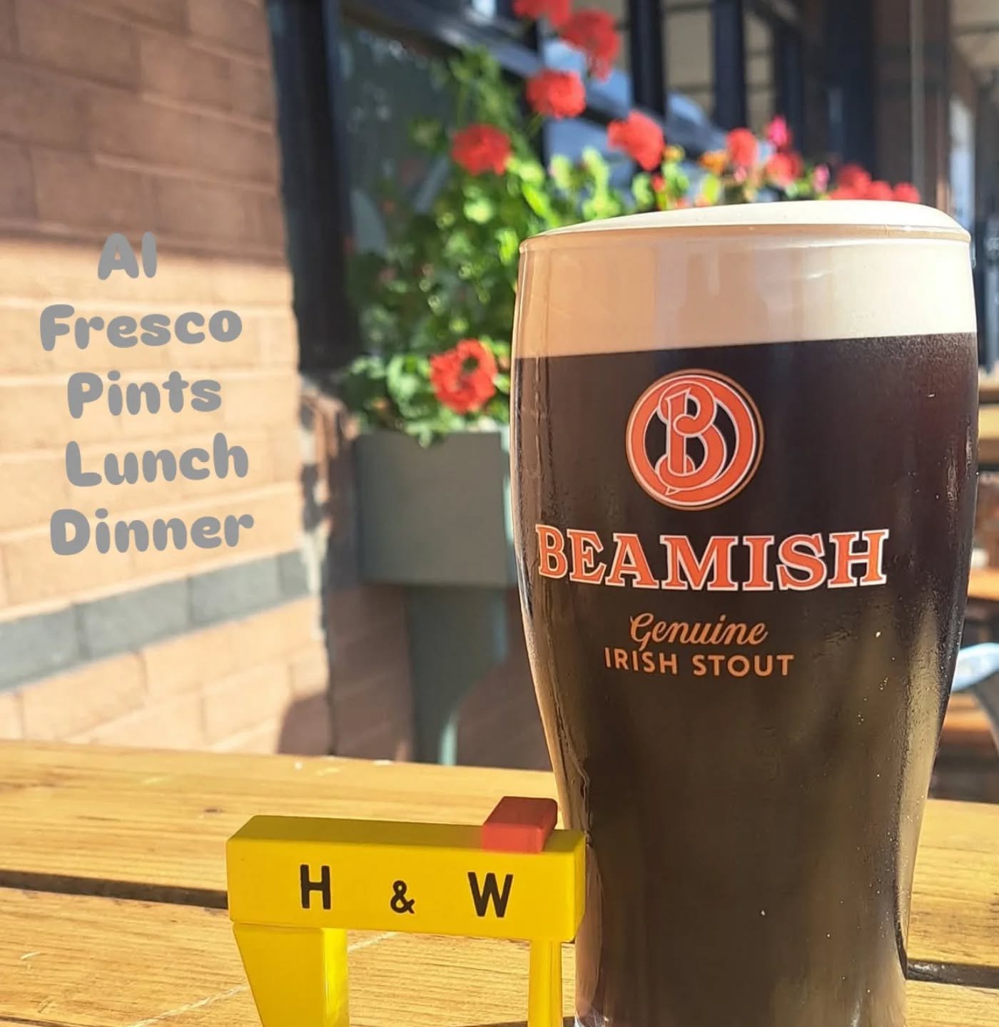 Al Fresco
Pints
Lunch
Dinner