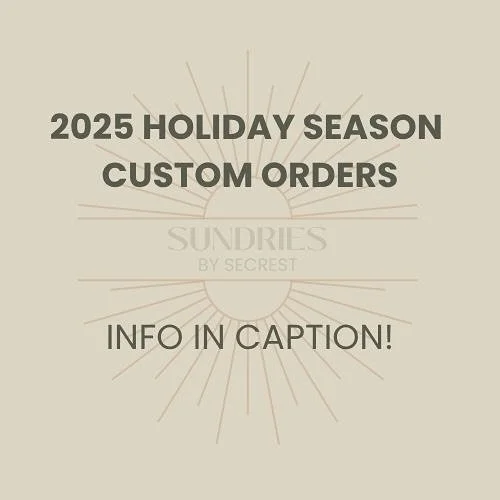 2025 has been the year of our dreams, thanks to each of you, and we can&rsquo;t believe it&rsquo;s almost over! ❤️

Our final 2025 market will be @tinyfarmersmarket on November 22. In order to sufficiently prep, we will be pausing custom orders for t