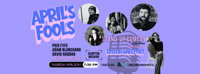 April's Fools: Stand-Up Comedy at Hampton Brewing