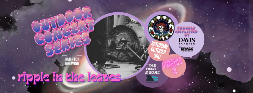 Outdoor Concert Series: WHARF RATS | Ripple in the Leaves (TWO of TWO nights of Grateful Dead!) 