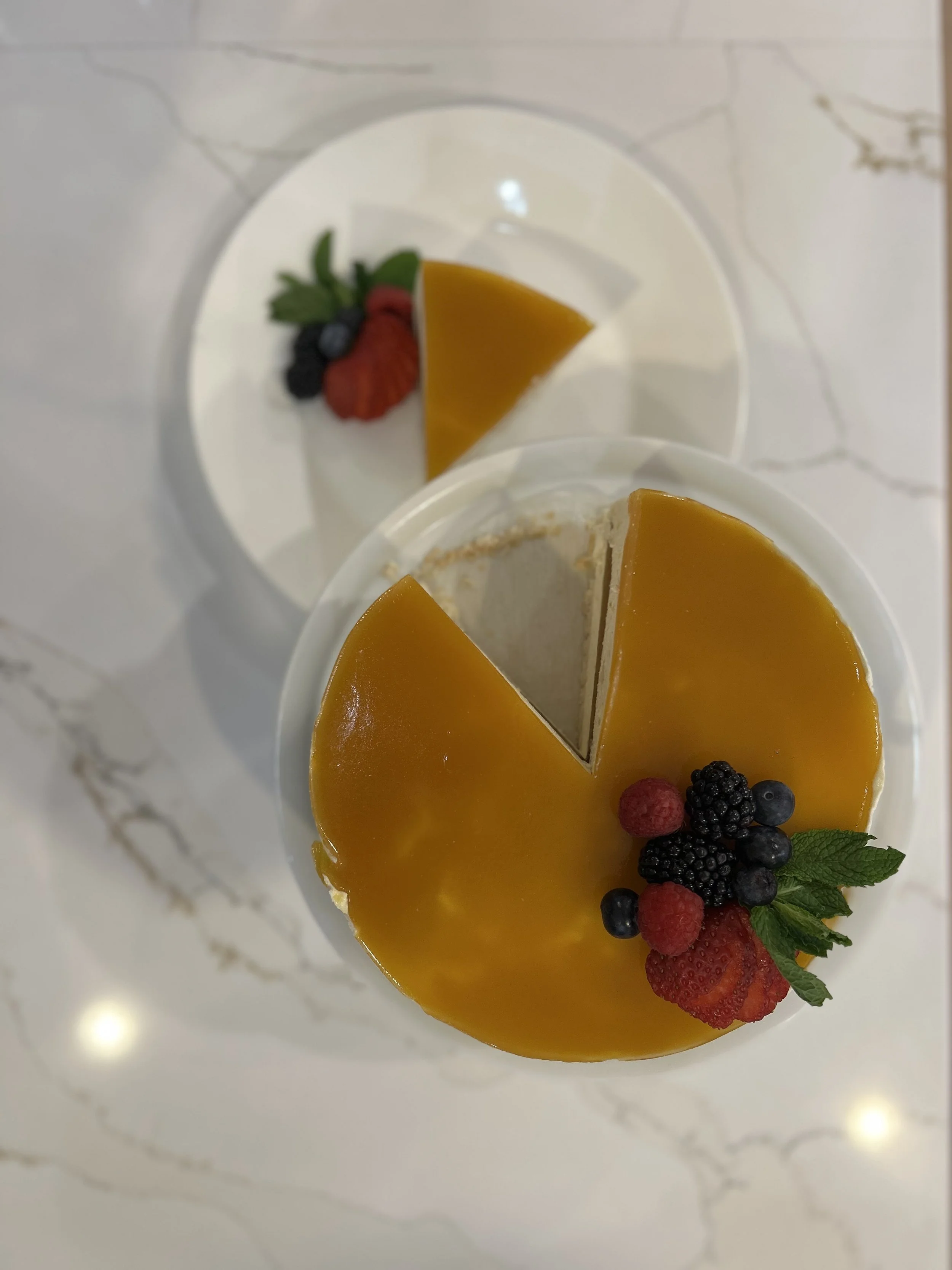 Coconut Pineapple Entremets with Passion Fruit