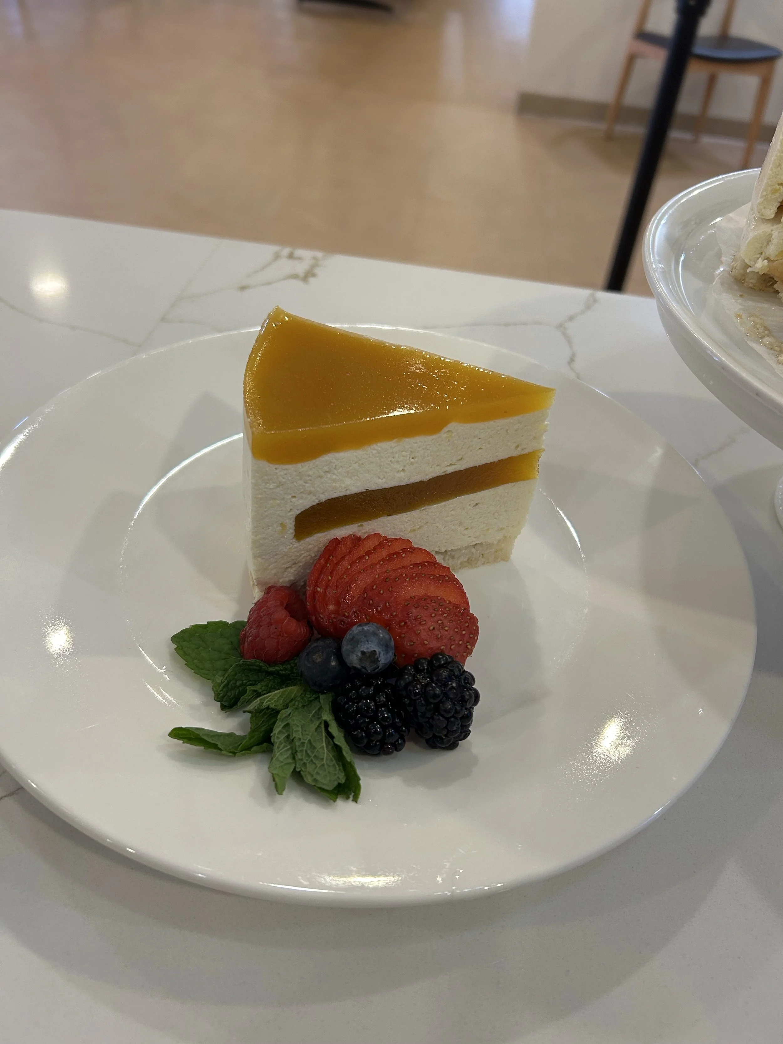 Coconut pineapple Entremets- gluten free available *V