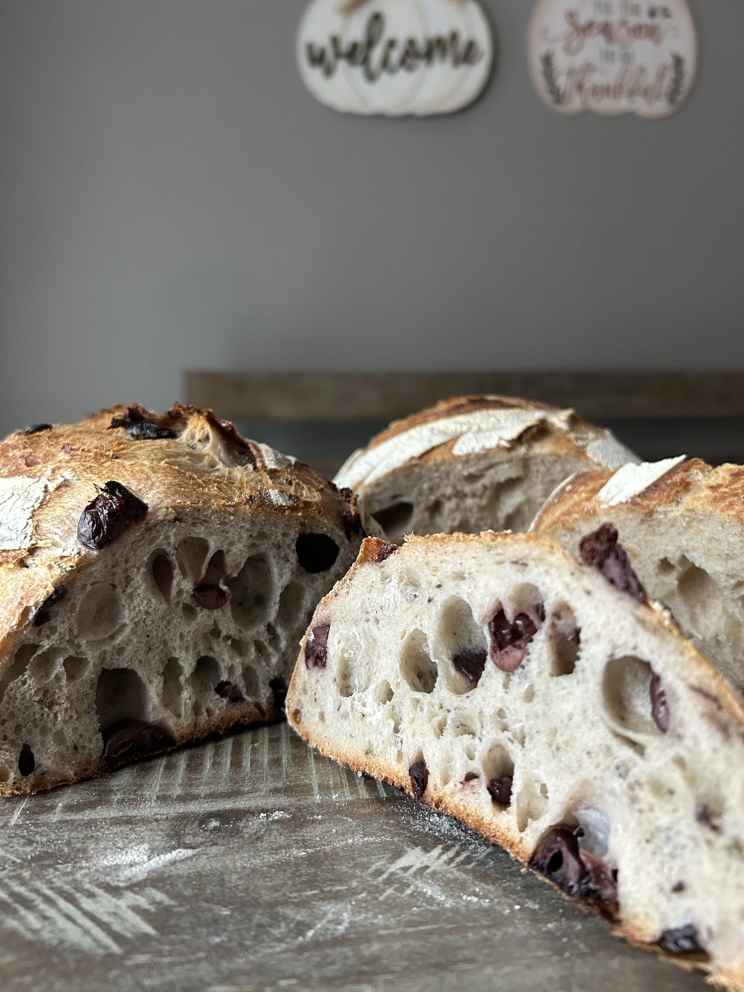 Sourdough Kalamata Olives & Sundry Tomato Bread