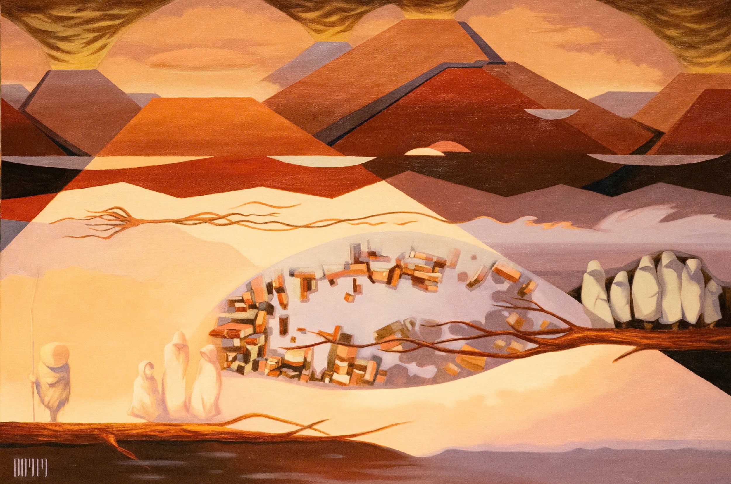 Adrift, 2025. Oil on canvas - 60 x 90cm