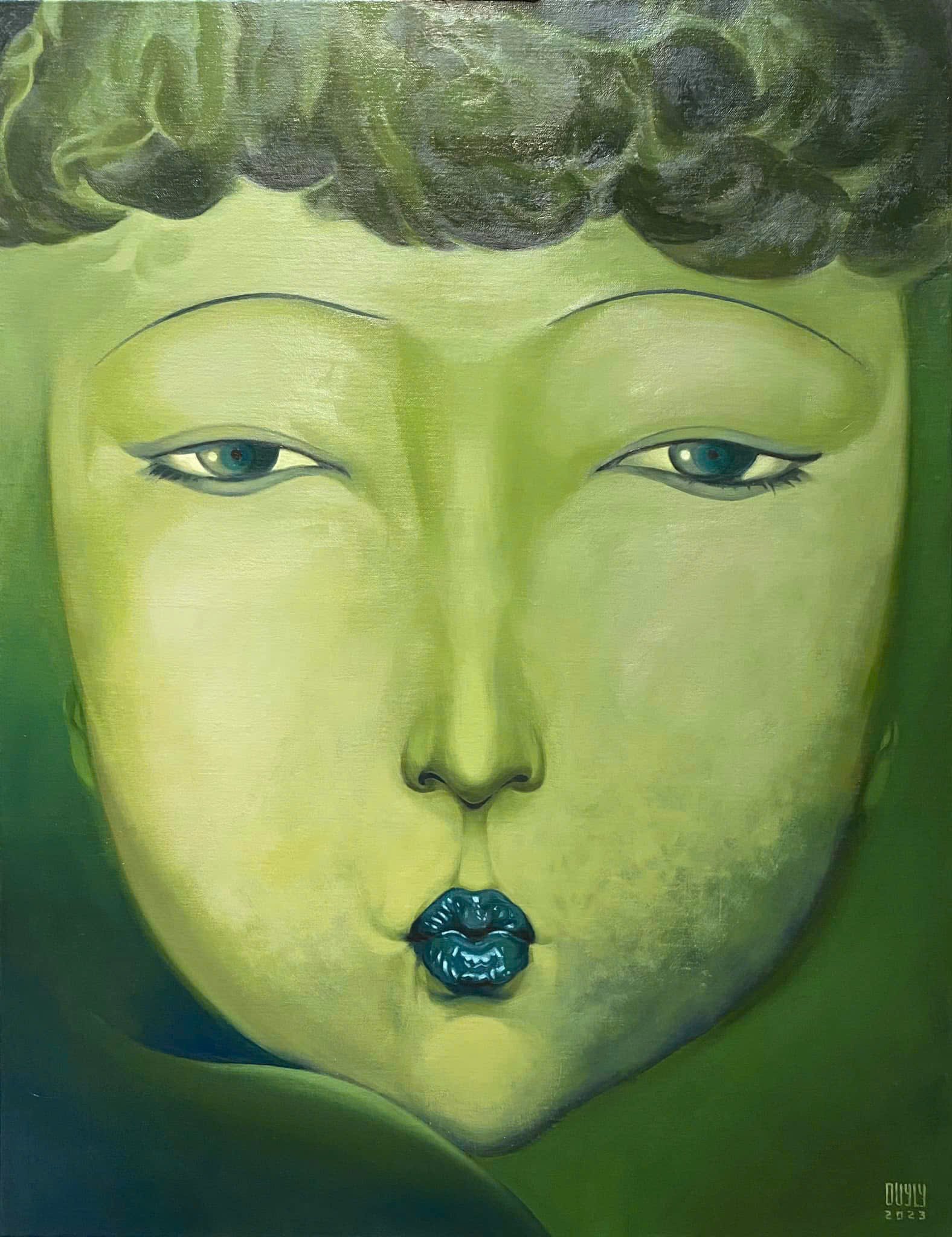 Green Madam, 2023. Oil on canvas - 70 x 90cm