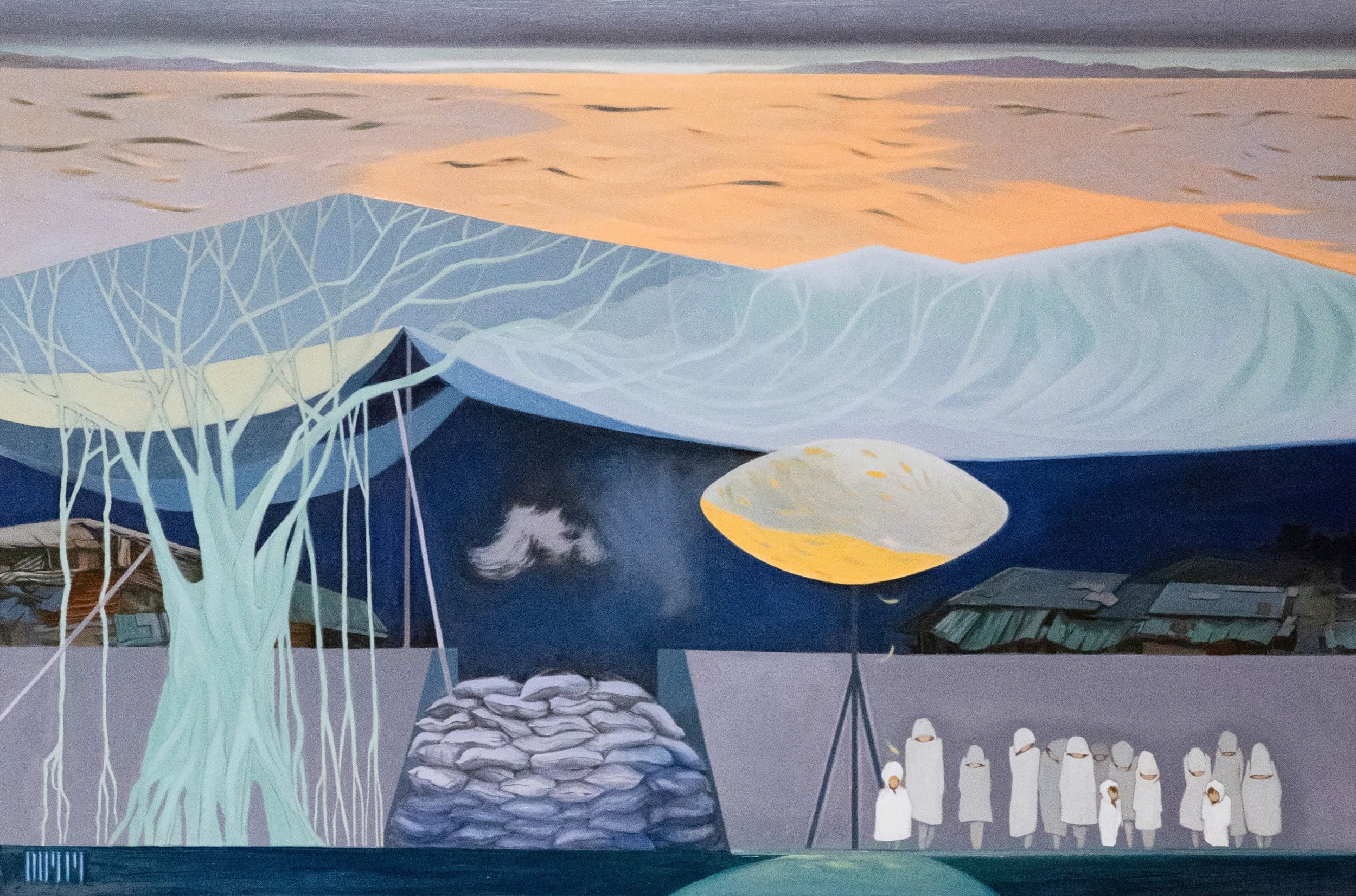 Yagi, 2025. Oil on canvas - 60 x 90cm