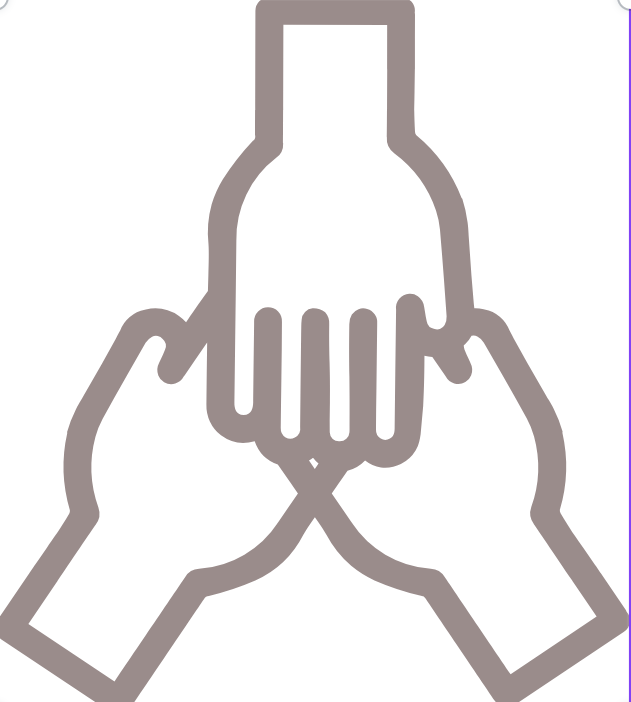Two hands holding a bottle icon
