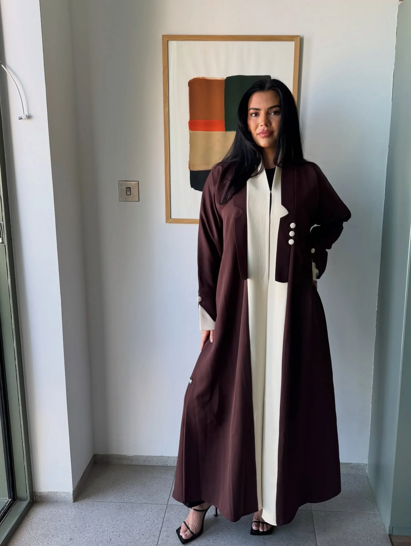 H55 : THE MELINA 
#winterwear #fashion #abaya