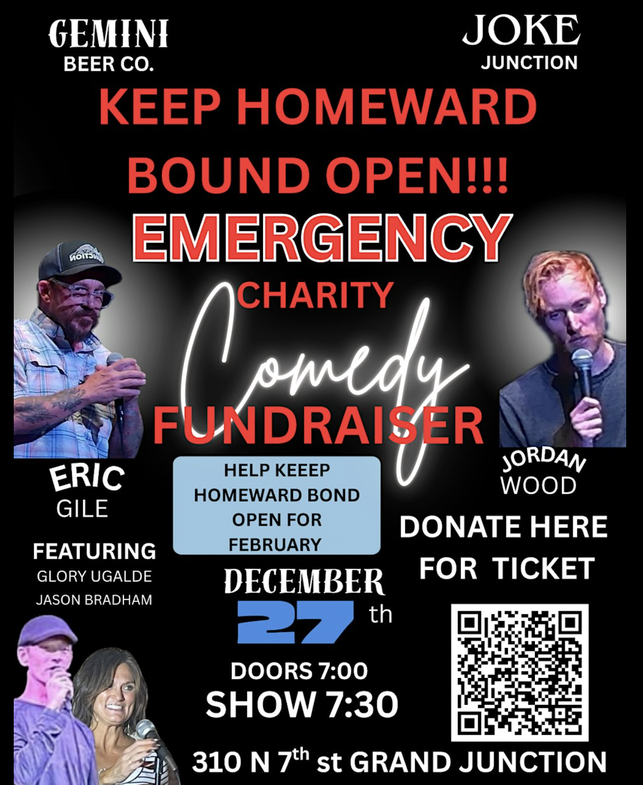 Comedy Show: Keep Homeward Bound Open
