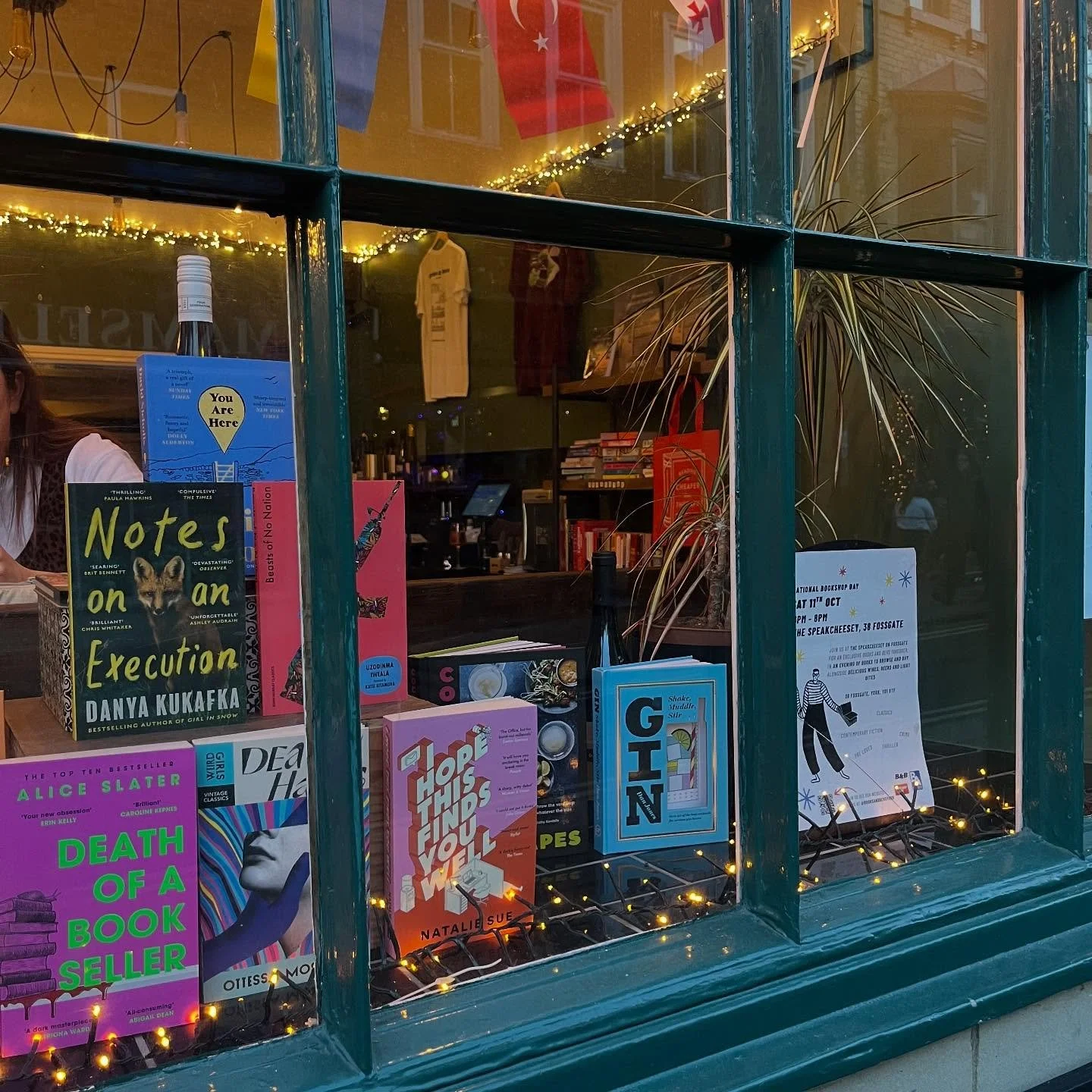 &bull; happy friday! we&rsquo;re down at the pop up at @thespeakcheeseyonfossgate from 11am today 📖📖📖🧀🧀🧀☕️☕️☕️🍷🍷🍷&bull;