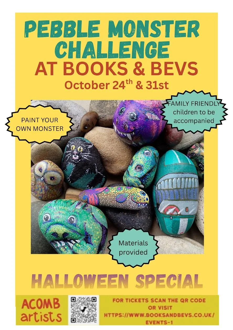 HALLOWEEN SPECIAL: Pebble Monster Challenge @ Books &amp; Bevs 