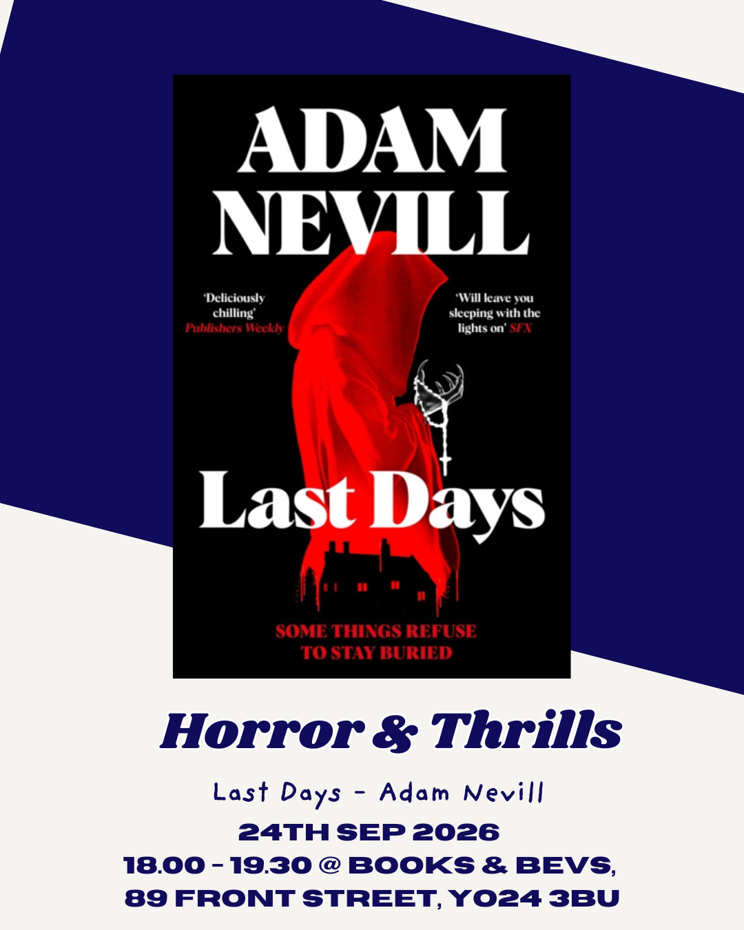 Horror & Thrills Book Club -  24th September 2026