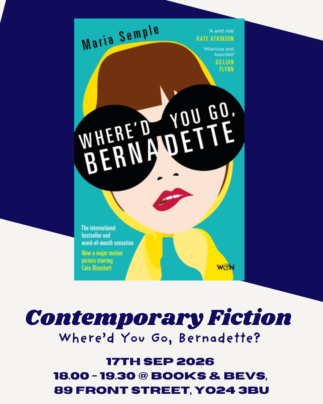 Contemporary Fiction Book Club - 17th September