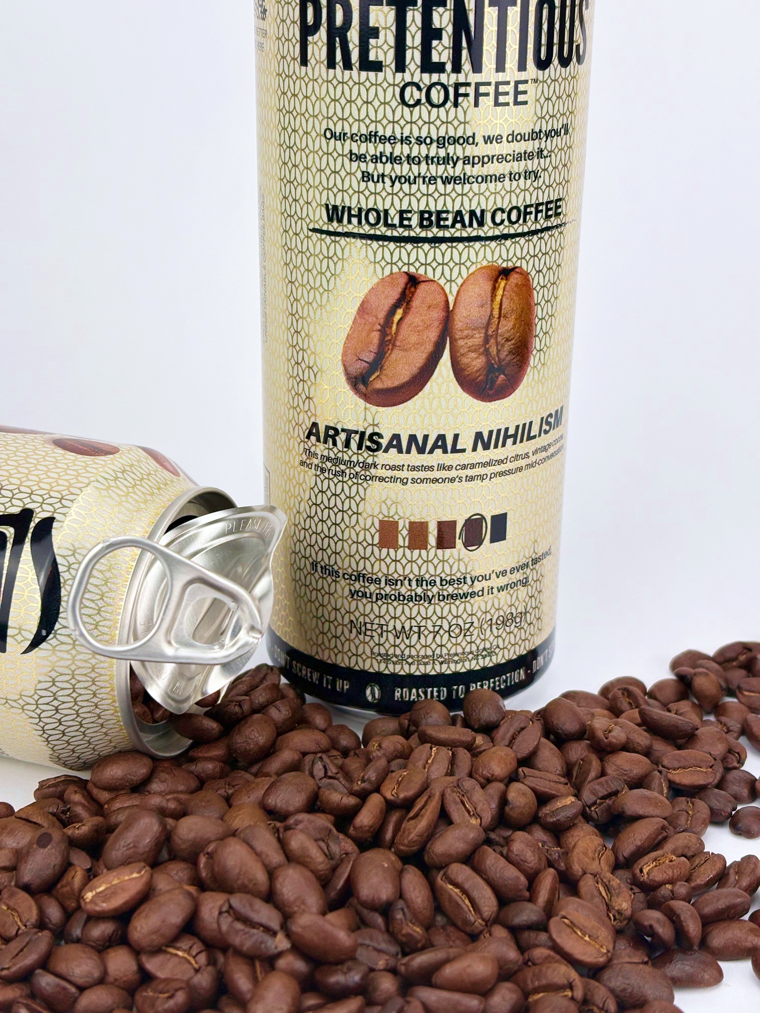 Artisanal Nihilism - Med/Dark Roast - Single Can - Free Shipping