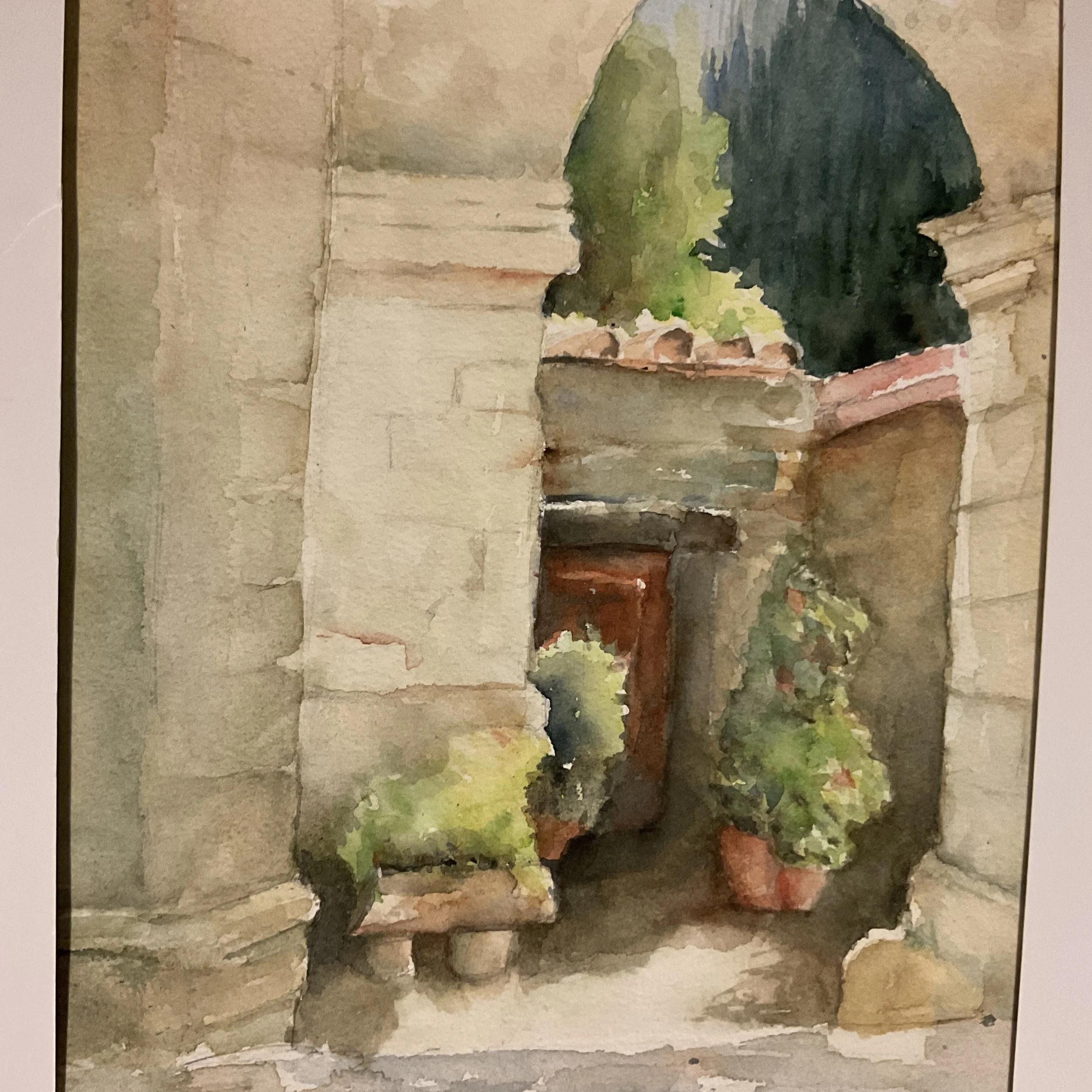 Shady Corner at a Tuscan Castle