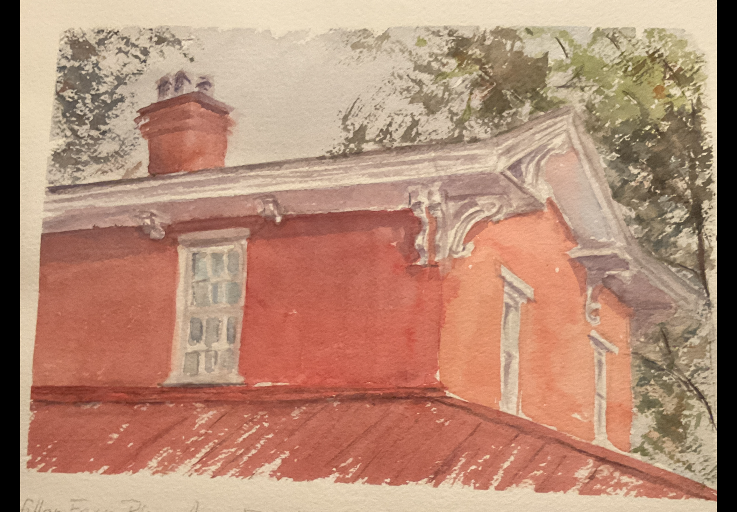 Katrencik_Looking up at Gilfillan Farm_12x15_95.png
