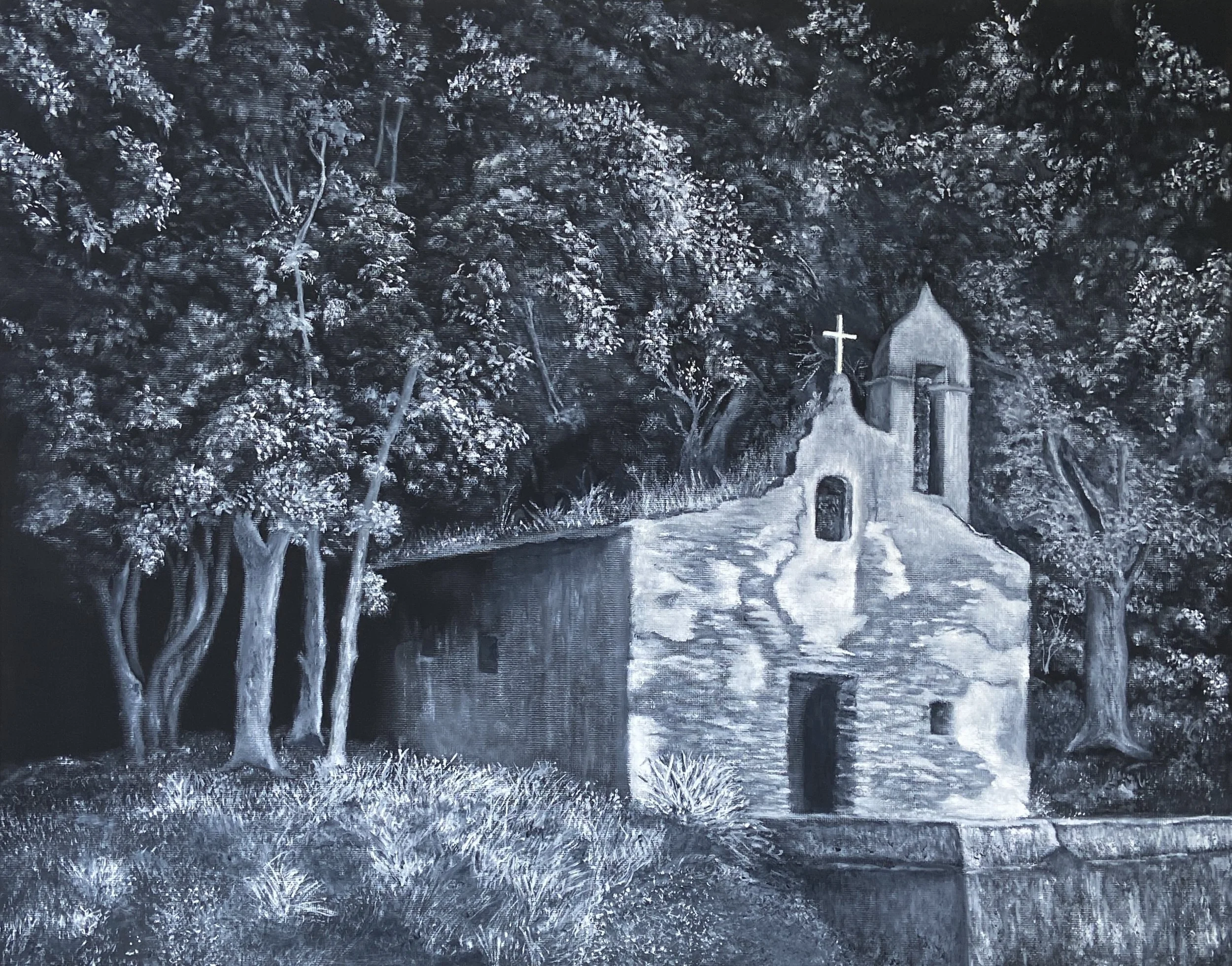 Stone Chapel in the Woods