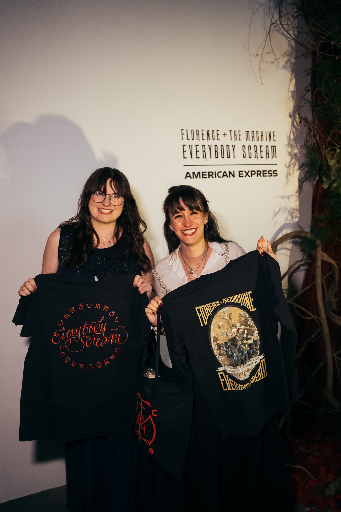 Fans with their merch