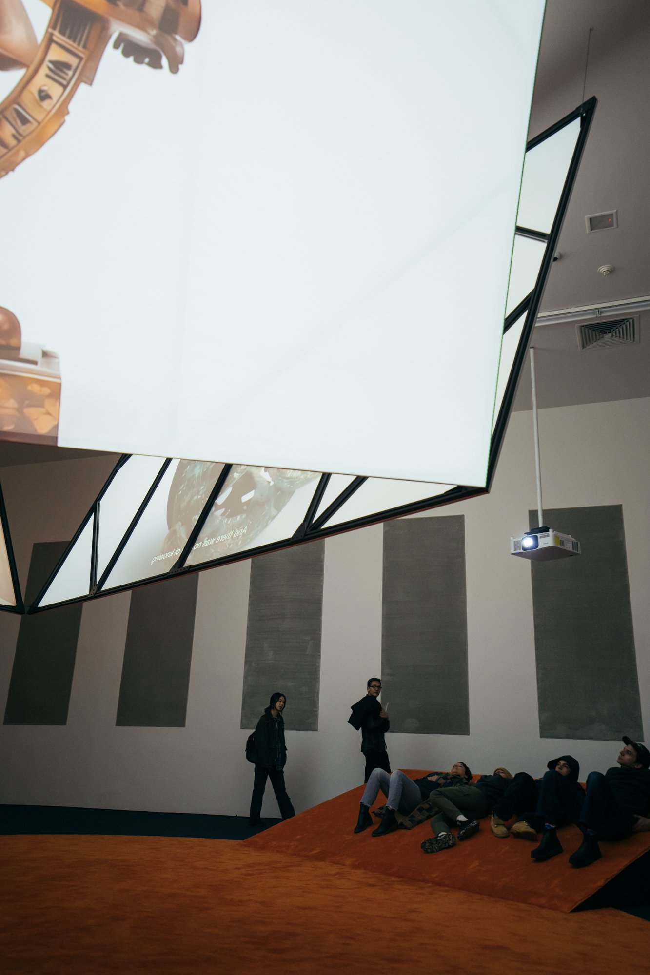 People looking at screen