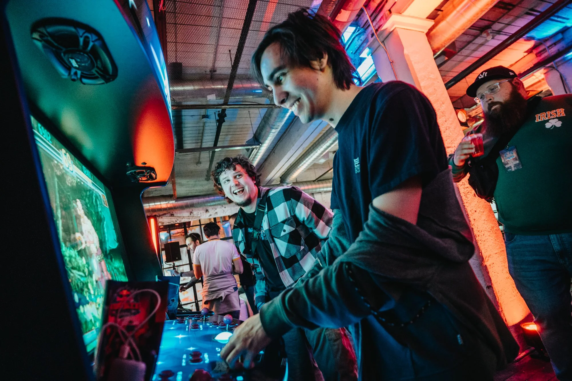  Boy playing video game 