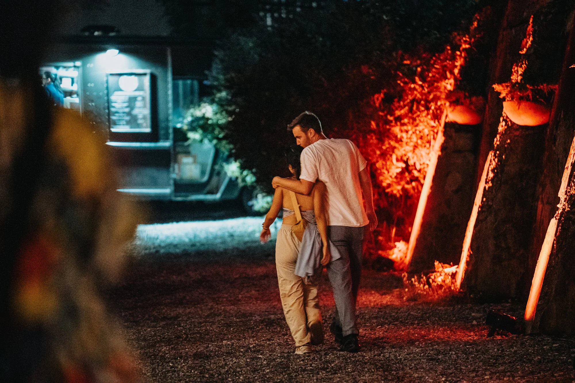  Couple leaving the party together 
