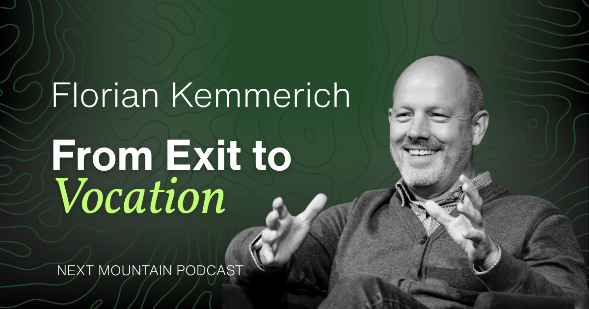 #003: From Exit to Vocation — Florian Kemmerich on Impact, Profit &amp; Purpose
