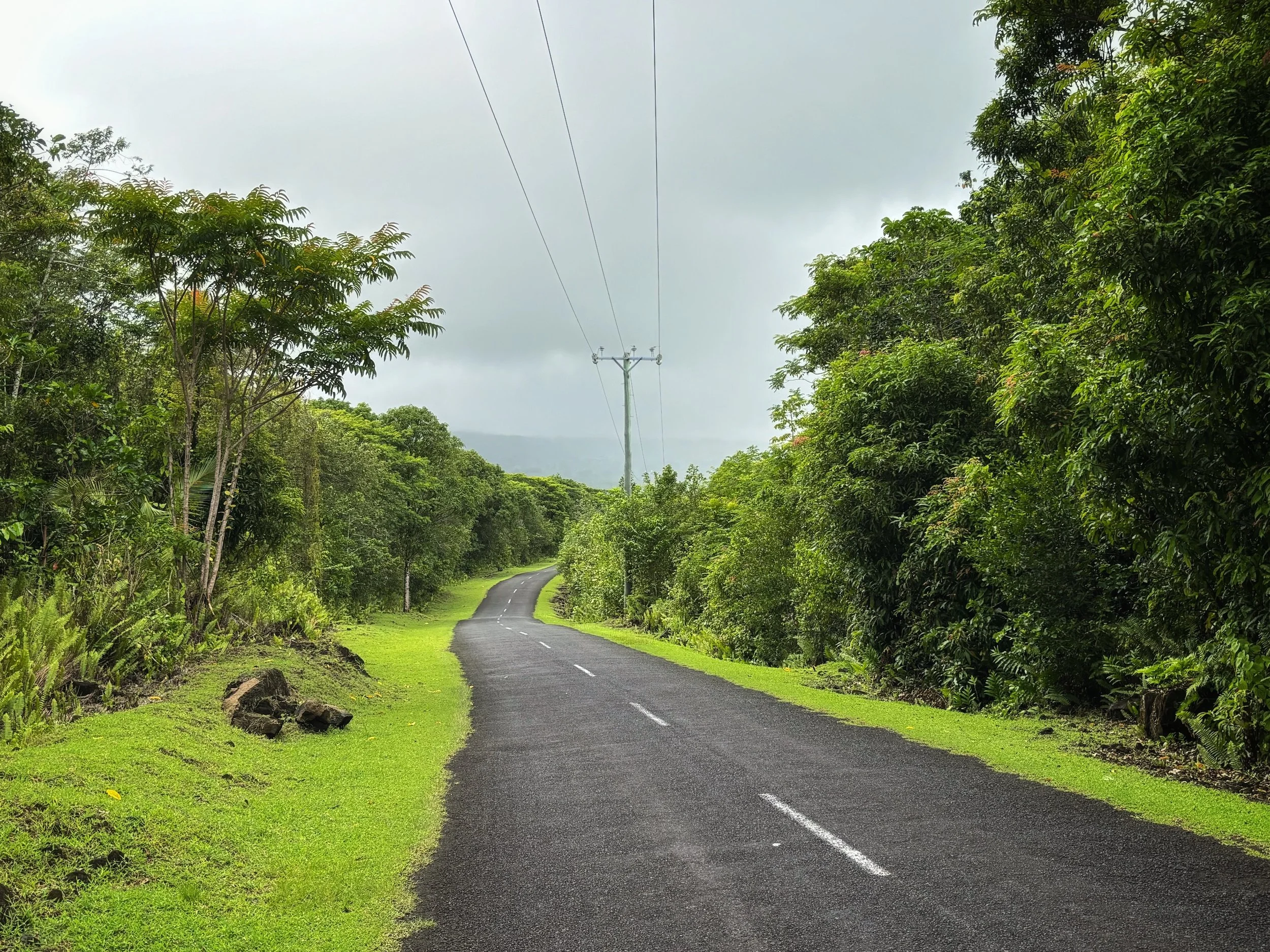 The road in Savai'i, Samoa
