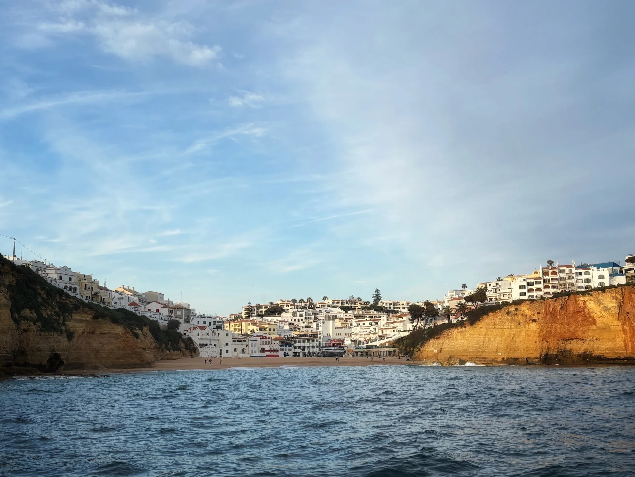 Carvoeiro from the sea, Algarve Portugal
