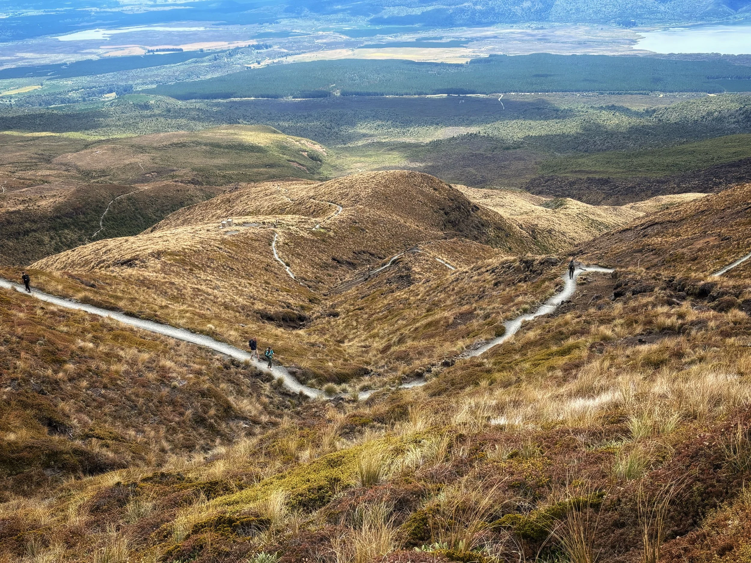View towards Taupo from Tongariro Alpine Crossing