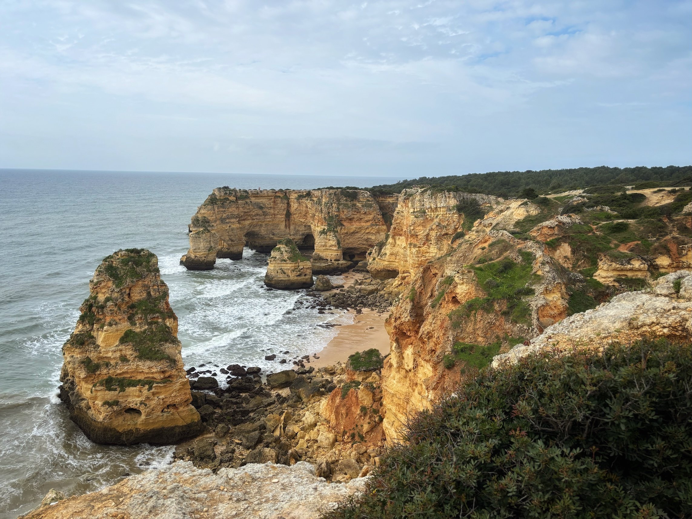 LImestone cliffs, Algarve Portugal