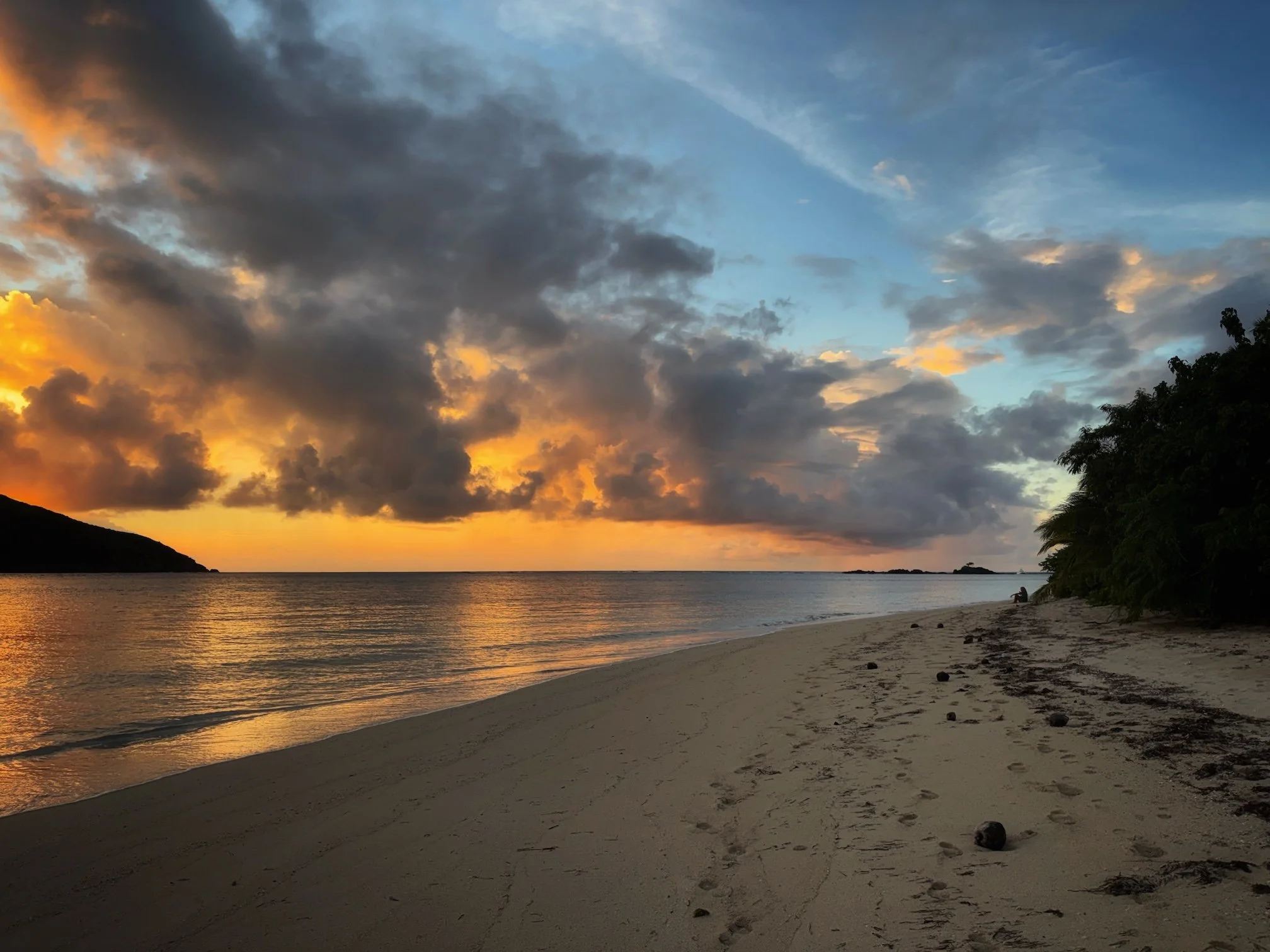 Fiji Coconut Beach Resort sunset