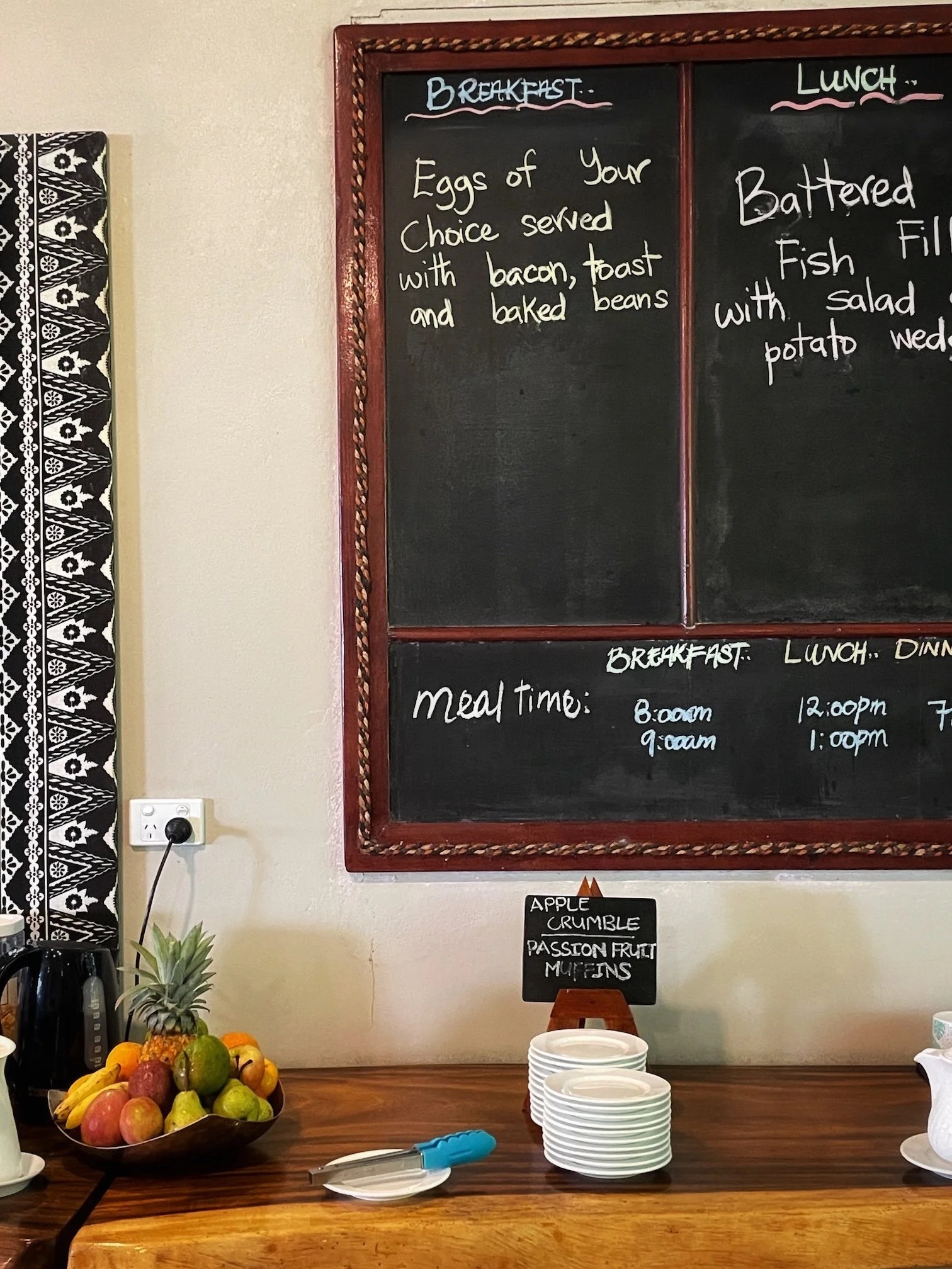 Fiji Coconut Beach Resort meals