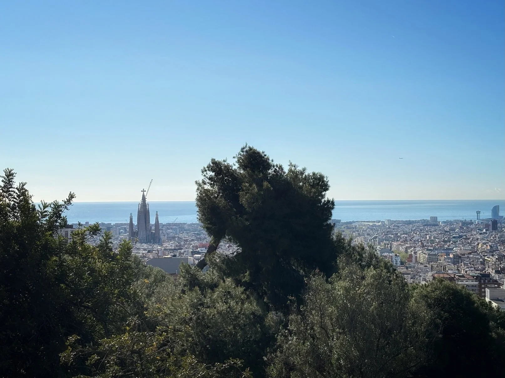 City view from Parc Guell, Barcelona