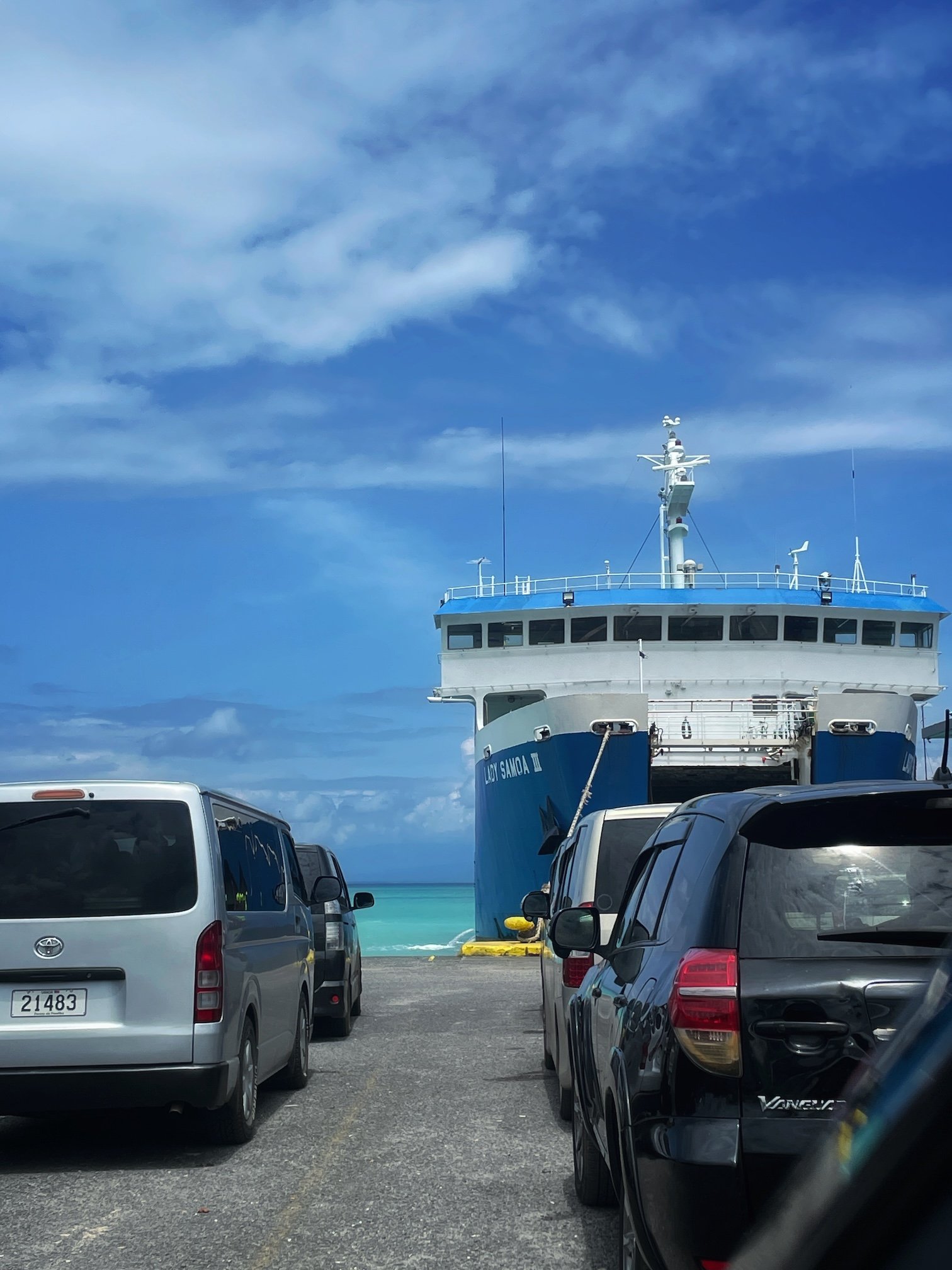 Ferry from Upolu to Savai'i in Samoa