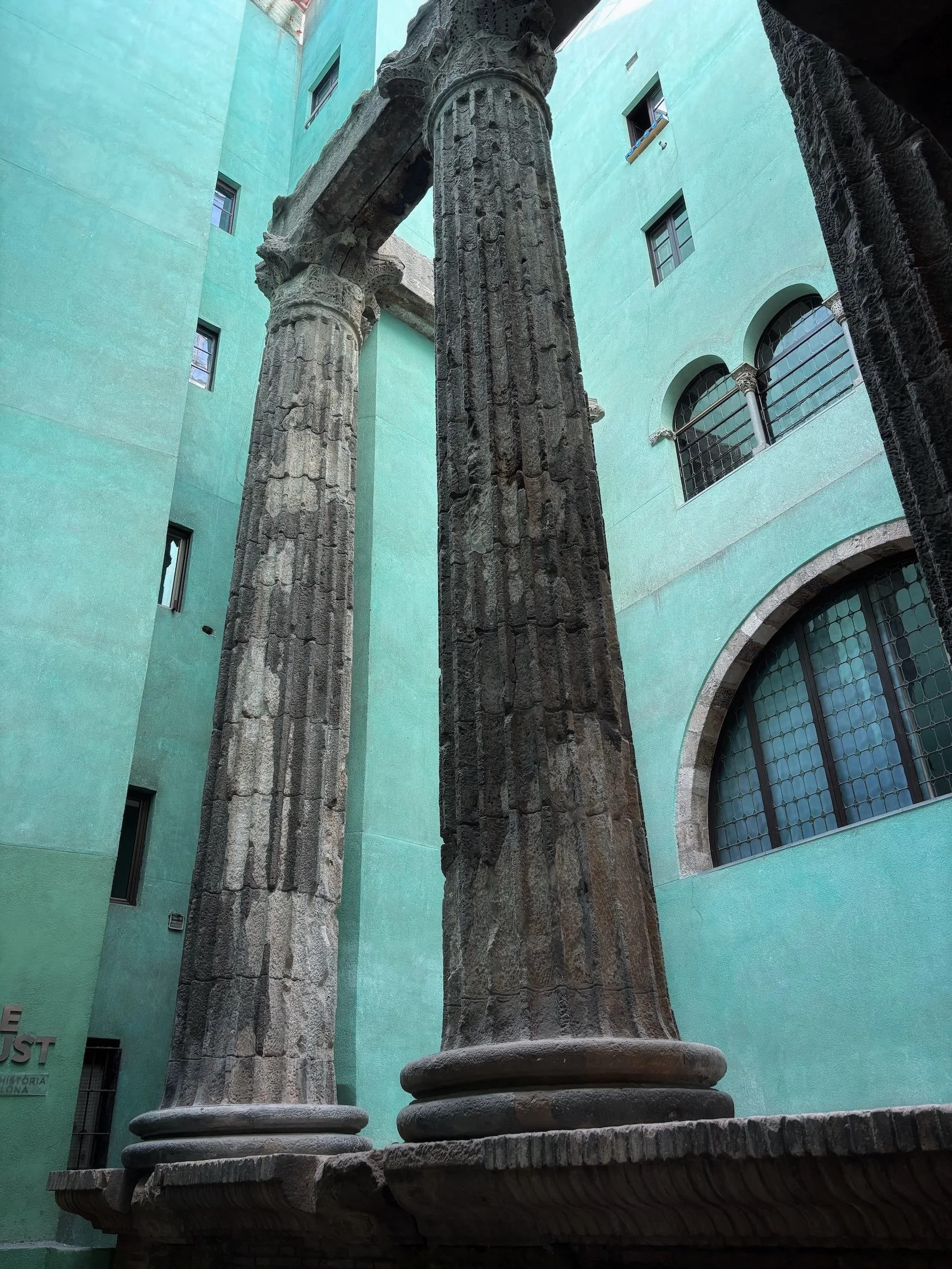 Temple d'Audust, Gothic Quarter, Barcelona, Spain