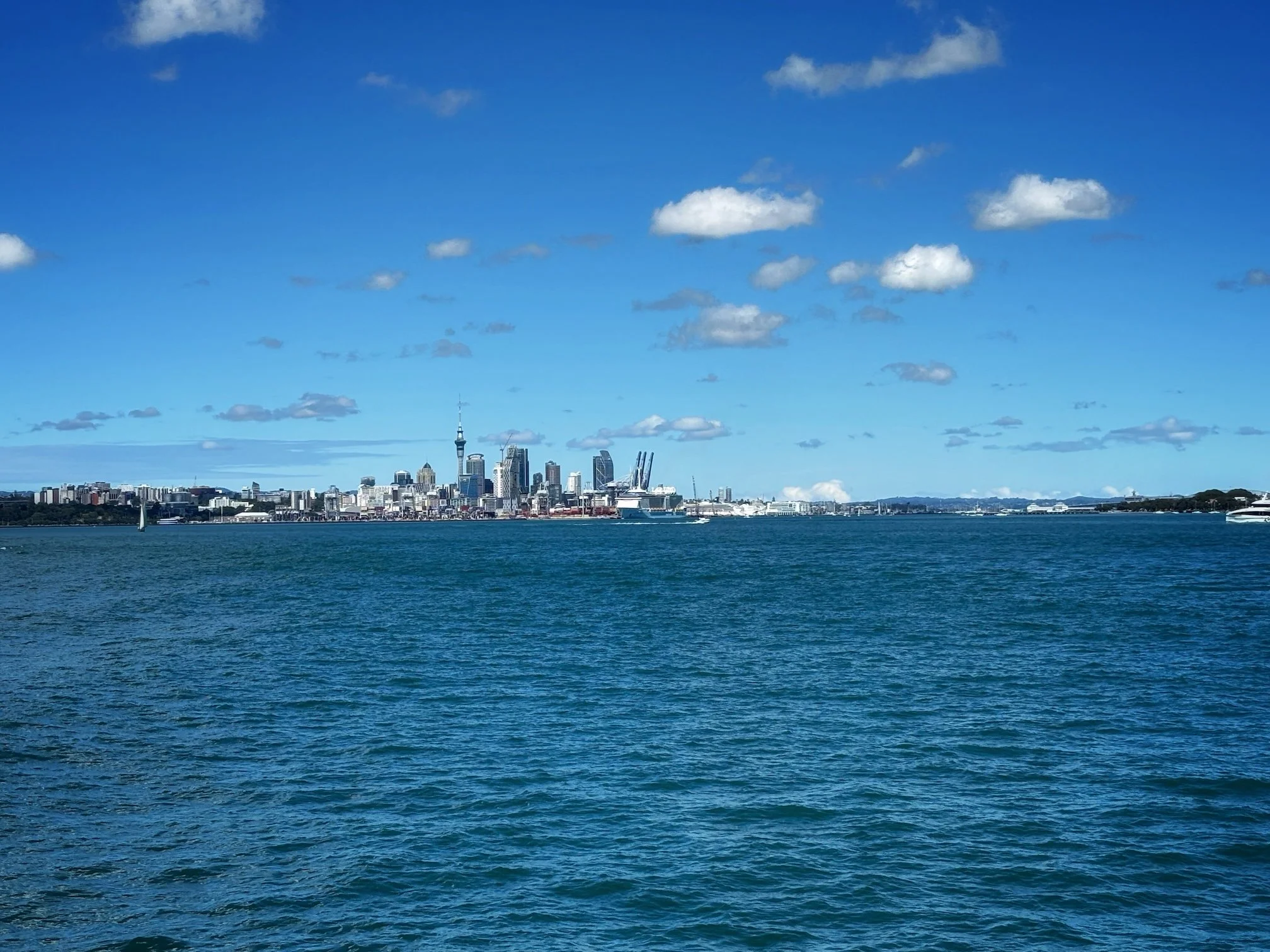 Auckland City Centre from the sea