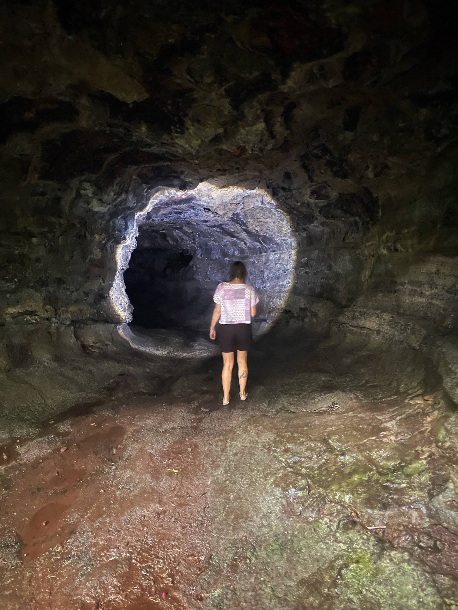 Lava tunnel in Samoa