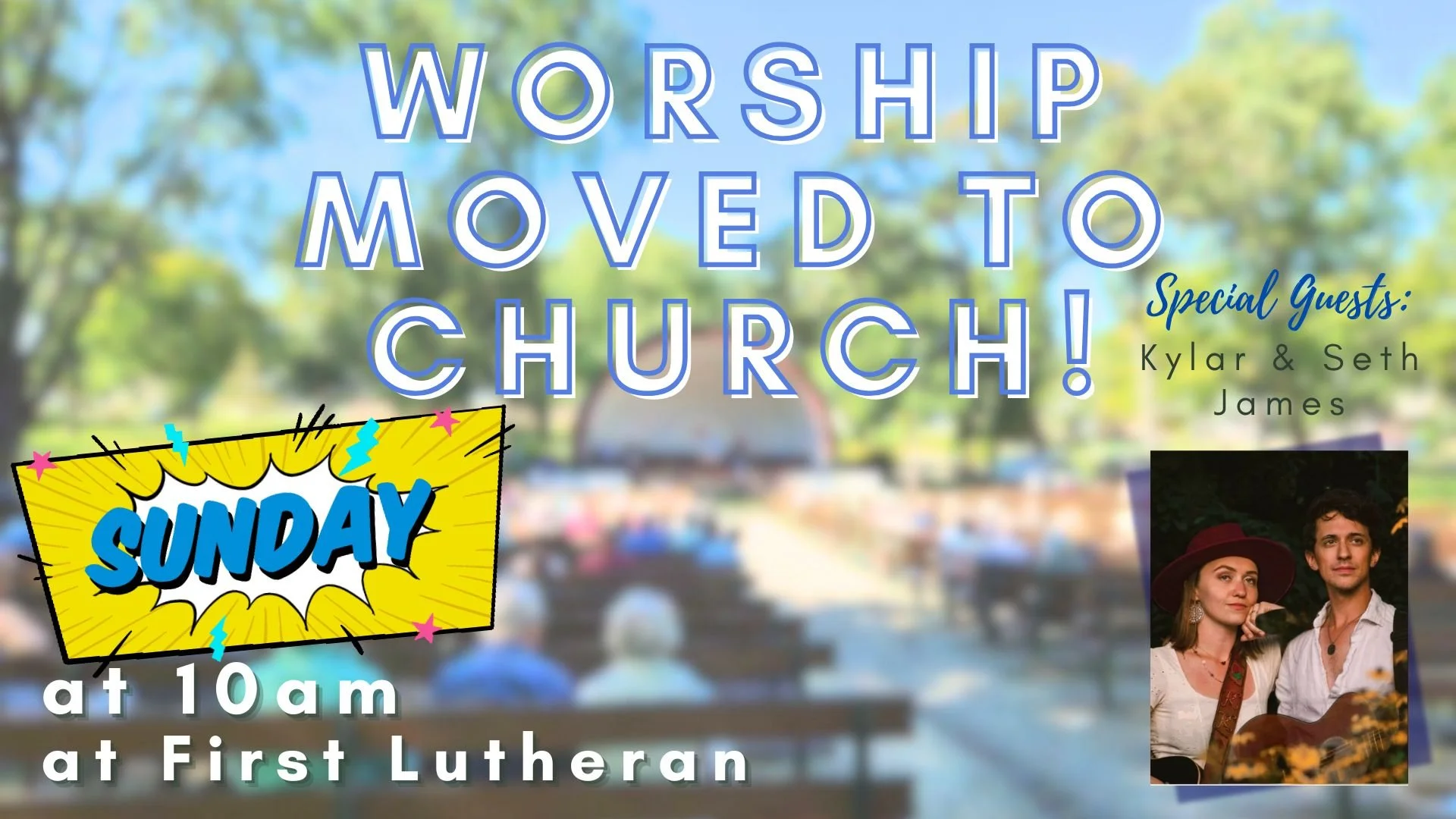 Worship in the Park held indoors.jpg