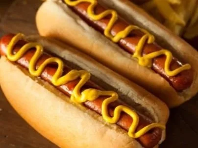 Hot Dogs &amp; Cucumber Salad