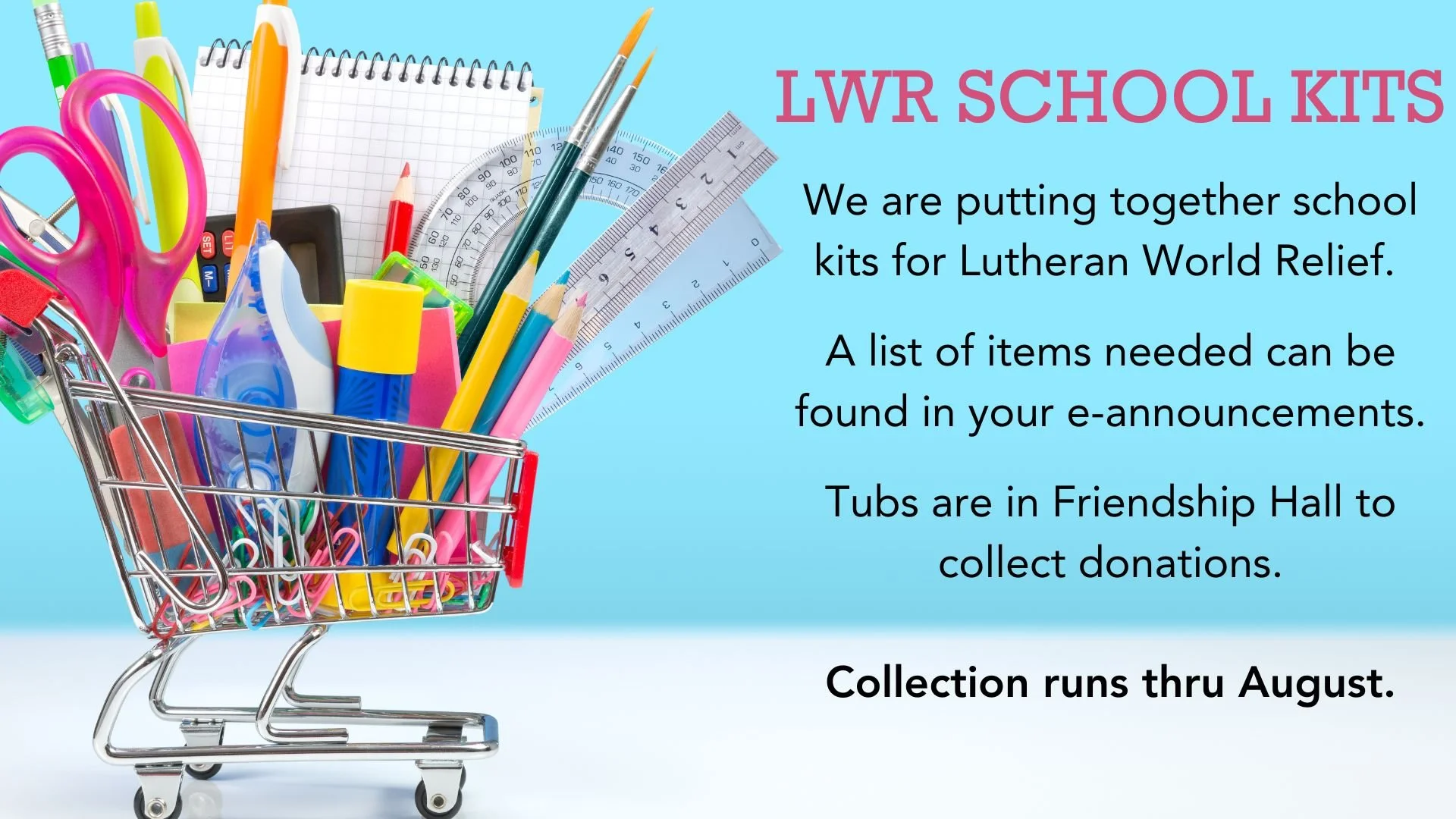 LWR School Kits