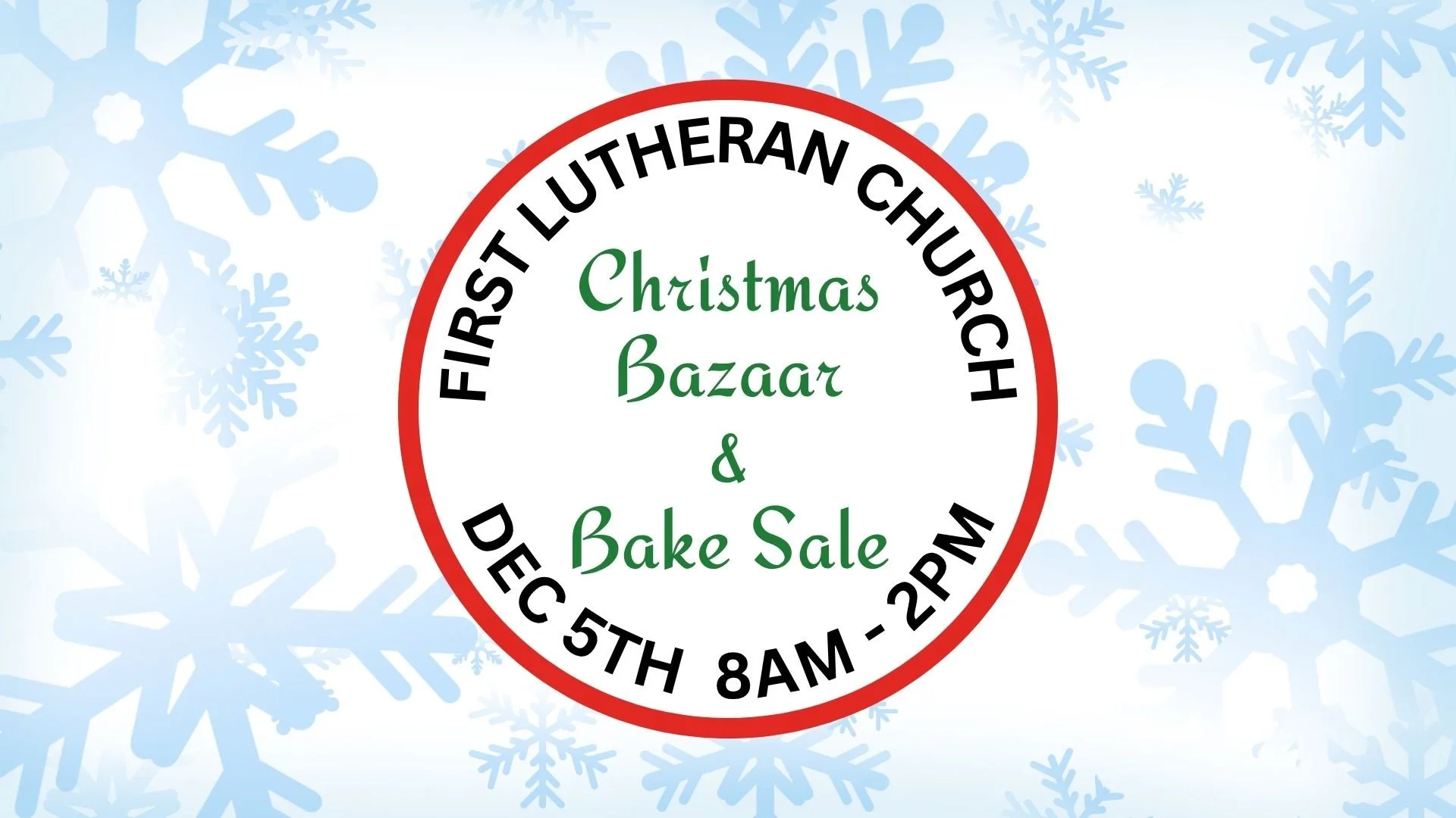 Christmas Bazaar &amp; Cookie Sale