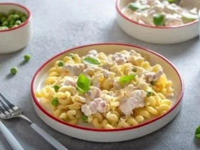 Creamy Ham and Peas